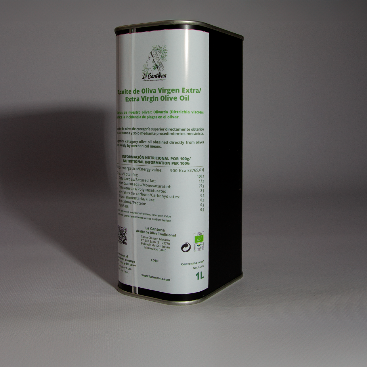 AOVE Picual Ecológico - Lata 1L