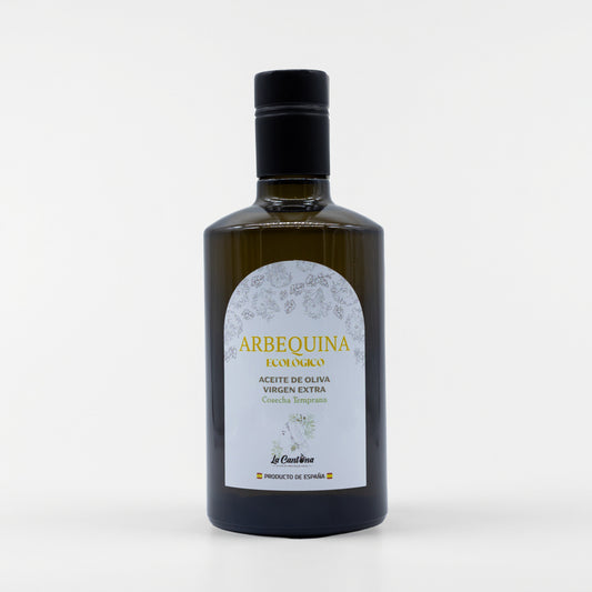 AOVE Arberquina Ecológico - Botella 500ml - Cosecha Temprana 2025