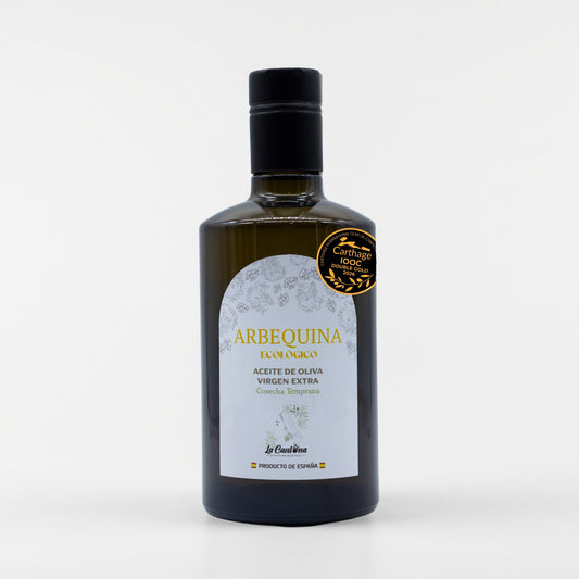 Organic Arbequina Extra Virgin Olive Oil - 500ml Bottle - Early Harvest 2025