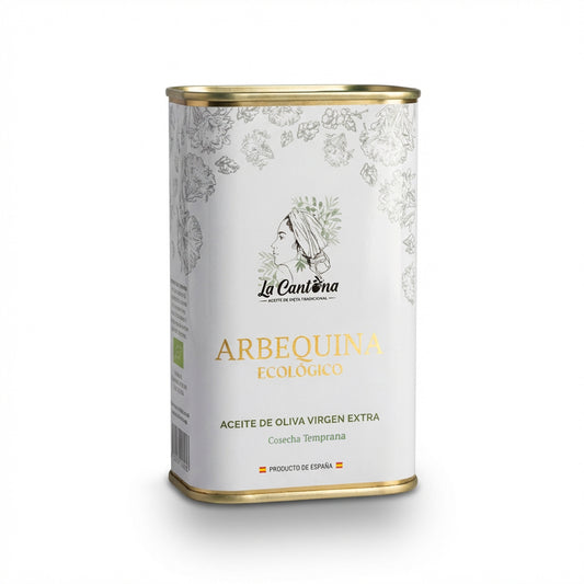 AOVE Arberquina Ecológico - Lata 1L - Cosecha Temprana 2025