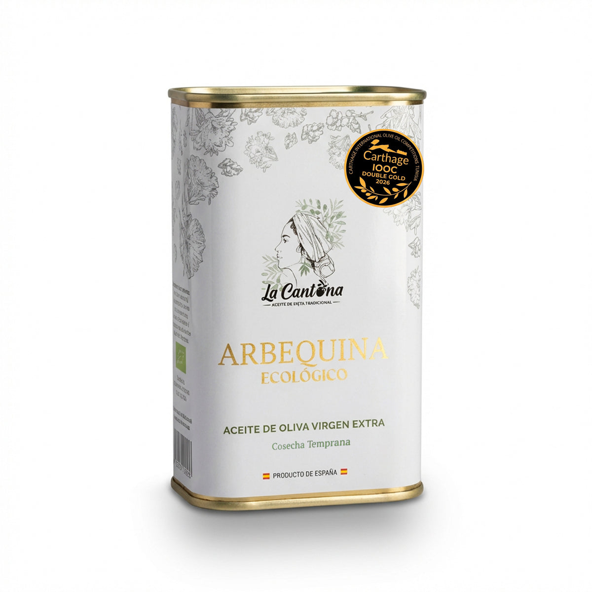 AOVE Arberquina Ecológico - Lata 1L - Cosecha Temprana 2025