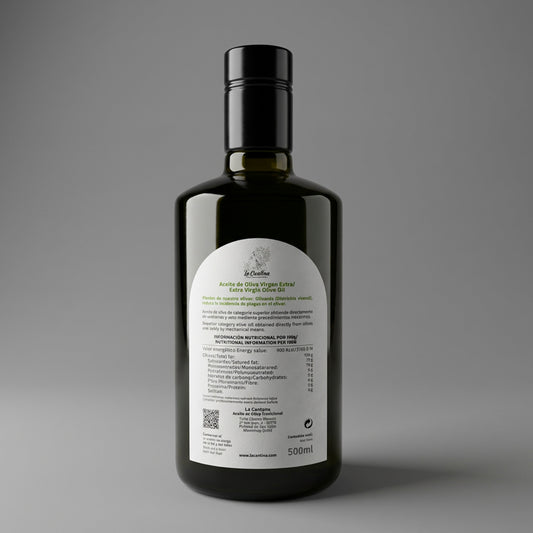 AOVE Picual Virgen Extra - Botella 500ml - Cosecha Temprana 2025